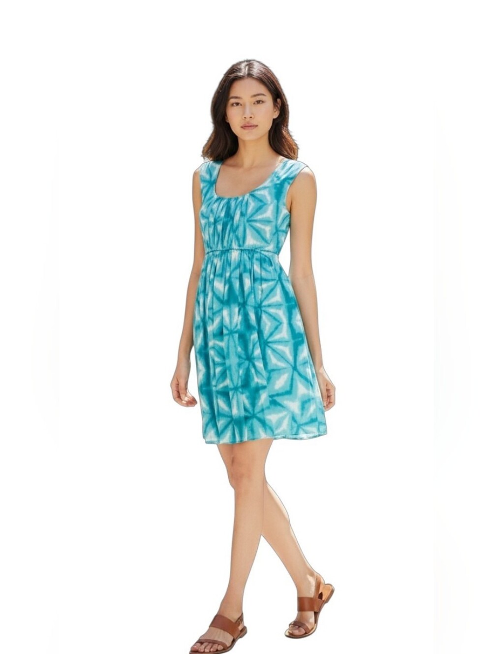 Calvin Klein Pleated Fit N Flare dress sz 6